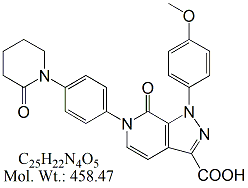 Apixaban 4,5-Dehydro Carboxylic Acid